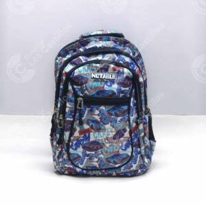 Mochila Escolar Notable 18P Azul