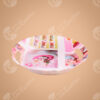 Bandeja Plástica Decorativa Rosada - Comercial Los Castillos