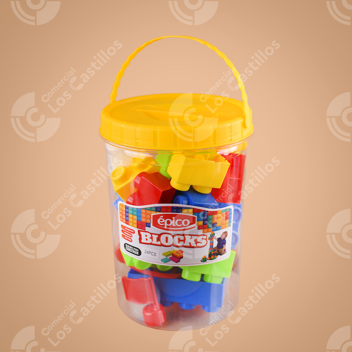 22003676 Set De Blocks - Creatividad Y Diversión (24 Piezas) - Comercial Los Castillos