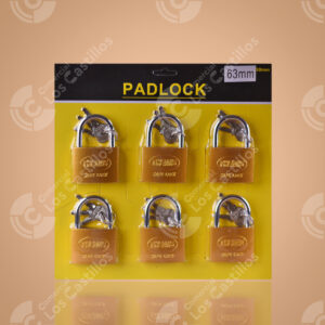 Set Candado 6uds 60mm