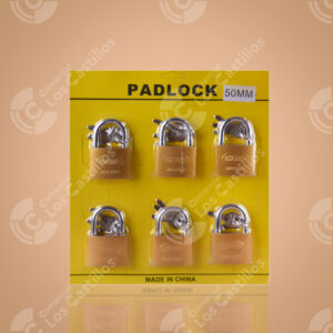 Set Candado 6uds 50mm