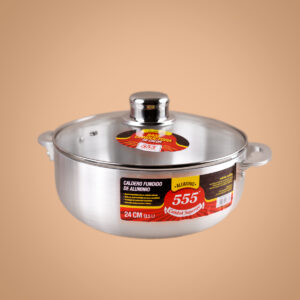 Caldero Aluminio 555 T/Cristal No.24