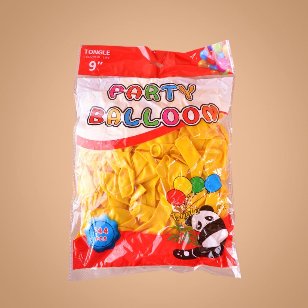 00148 Bejigas (Vejigas) Amarillas - Alegría Y Optimismo (Paquete De 144) - Comercial Los Castillos