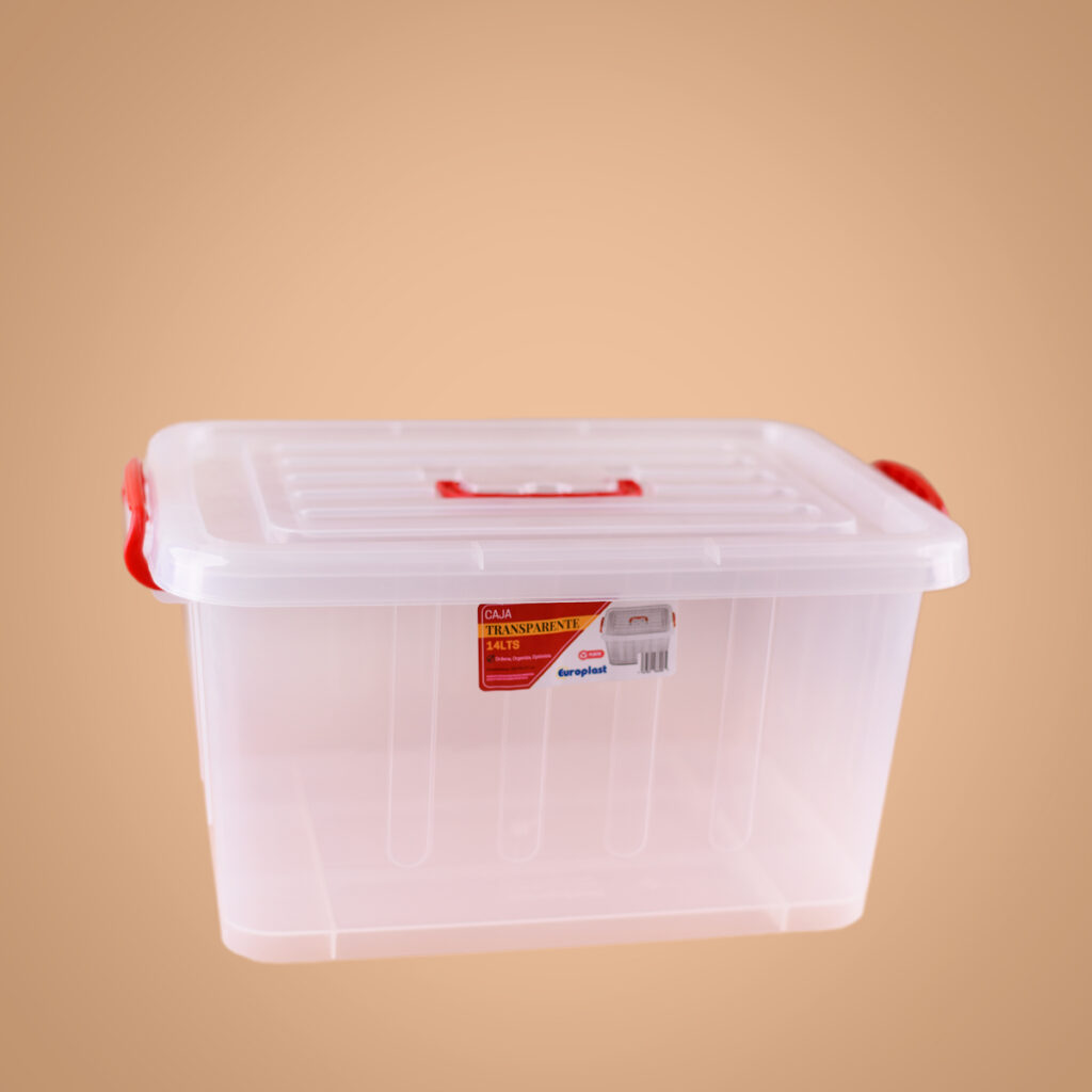002413 Europlast Caja Transparente 14 Litros - Comercial Los Castillos