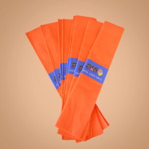 Set Papel Crepe Naranja 10Uds