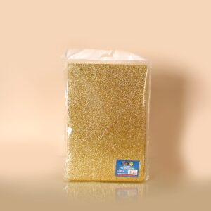 Foami Escarchado Amarillo Set 10Uds