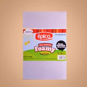 Foami  Escarchado Blanco Set 10Uds
