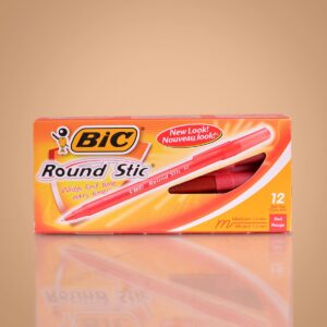 BIC Lapicero Redondo Rojo 12 Unidades