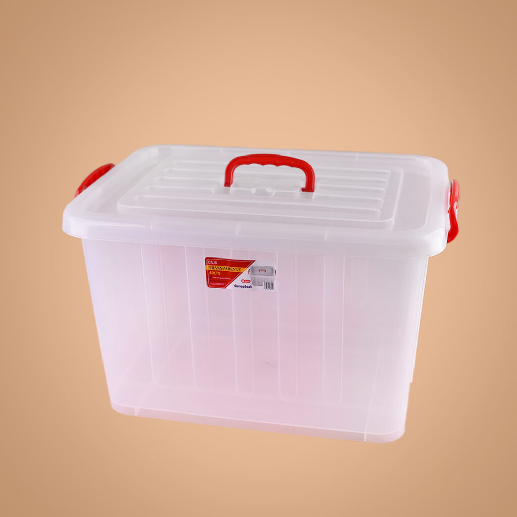 00862 Europlast Caja De Almacenamiento Transparente 40L - Comercial Los Castillos