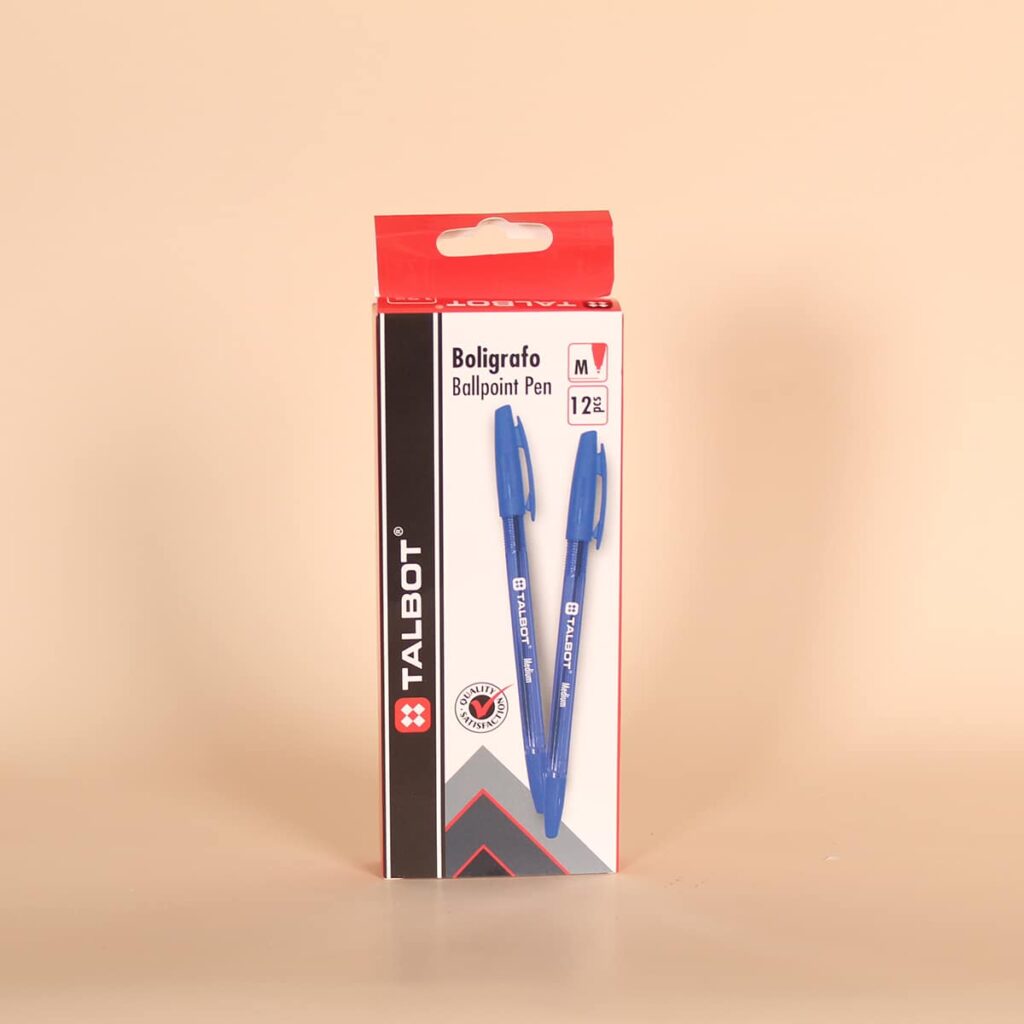 22002975 Talbot Bolígrafos Azul Docena - Comercial Los Castillos