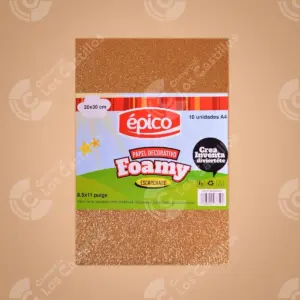 Foami Escarchado 10Uds
