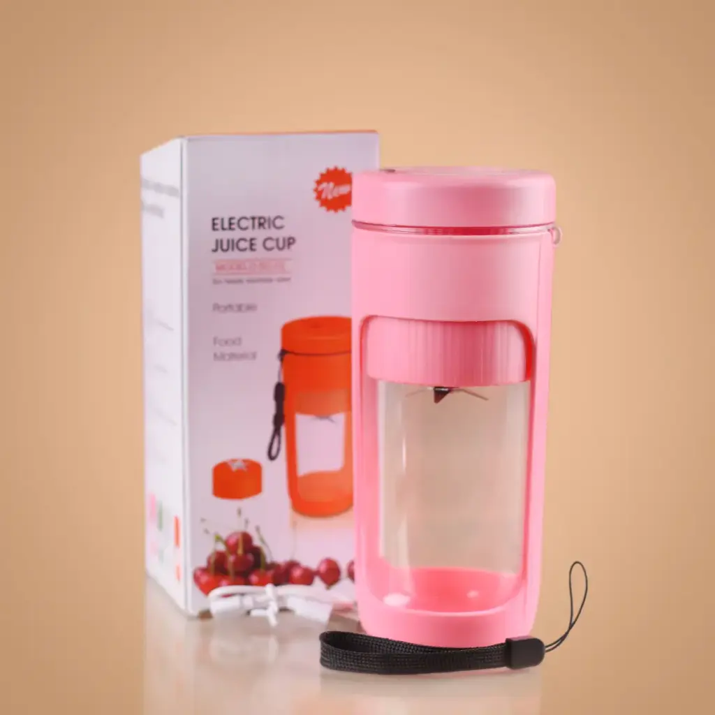 100287 Licuadora Portátil Usb 450Ml Rosa - Comercial Los Castillos