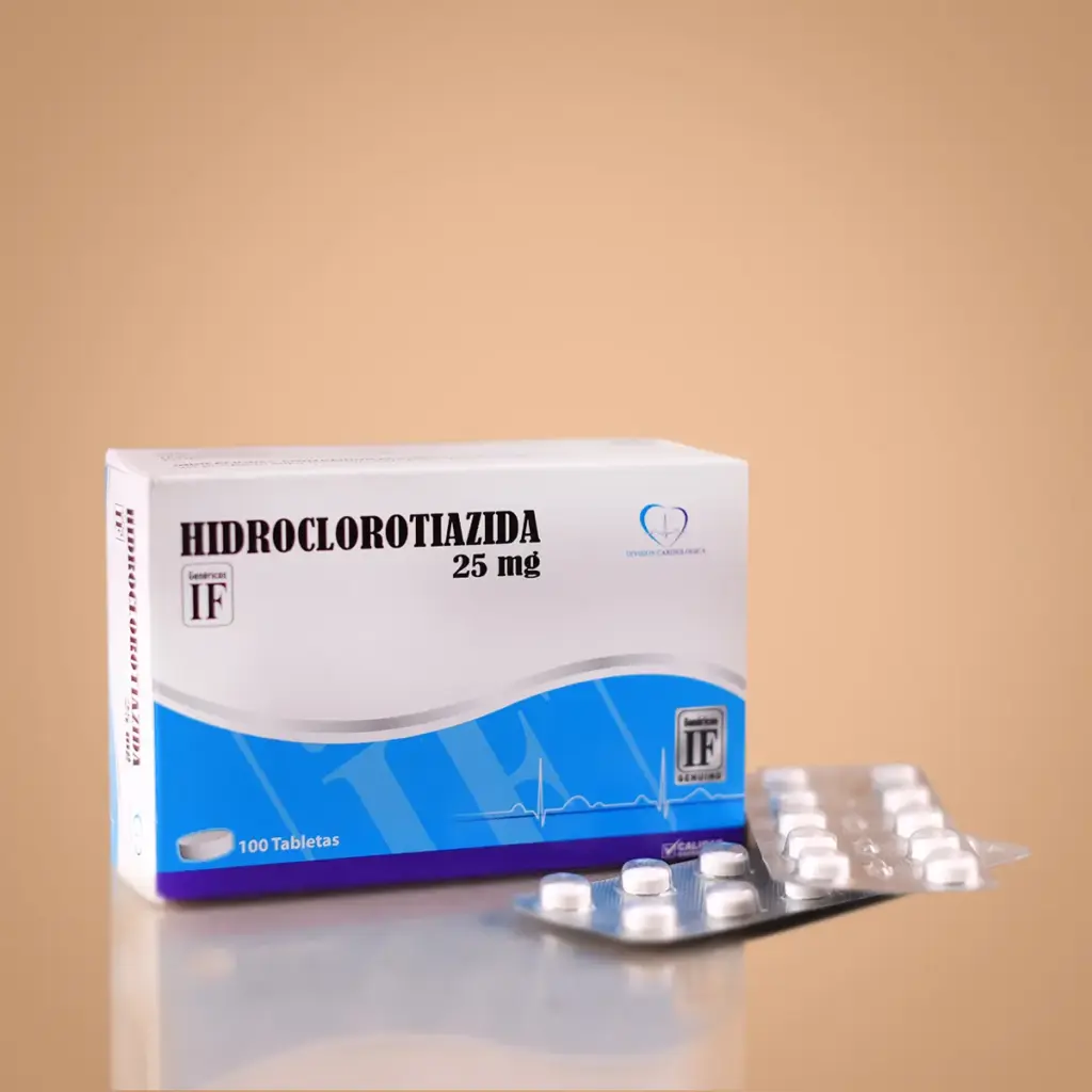 100703 Hidroclorotiazida 25Mg 100 Tabletas - Comercial Los Castillos