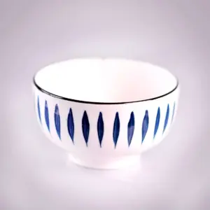 Bowl Cerámica Floral Azul 6&Quot;