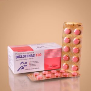 Diclofenac 100mg - Alivio del dolor e inflamación (100 tabletas)