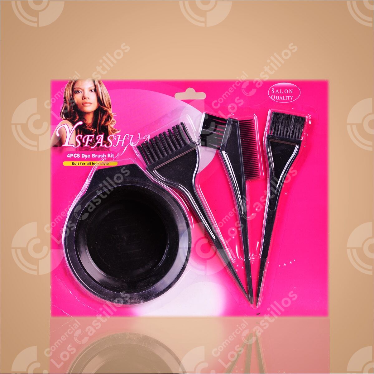 00121_0 Ysfashy Set Aplicador De Tintes 4Pcs - Comercial Los Castillos