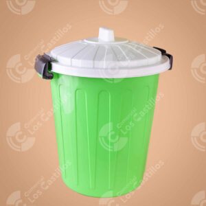 Zafacón 40L Verde con Tapa