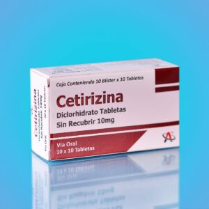 Cetirizina 10mg - Alivio de Alergias (100 Tabletas)