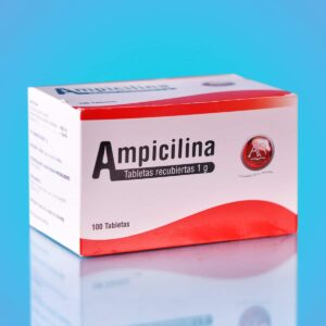Ampicilina 1000mg Tabletas 100 Unidades