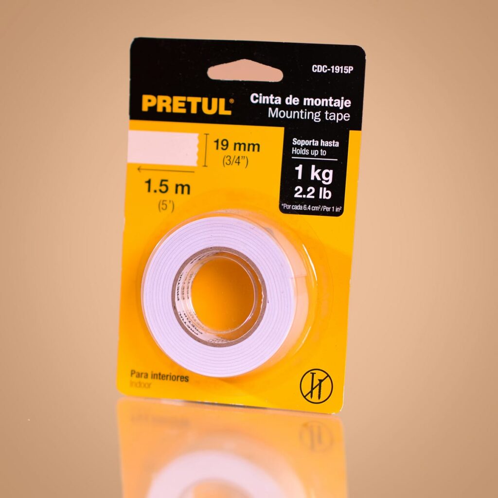 00190_0 Cinta Doble Cara - Adhesión Fuerte (1.5 M) - Comercial Los Castillos