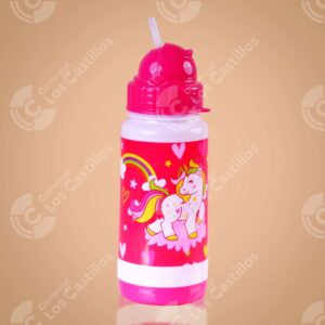 Termo Unicornio Plástico Infantil 500ml