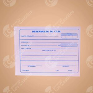 Talonario Desembolso de Caja Chica