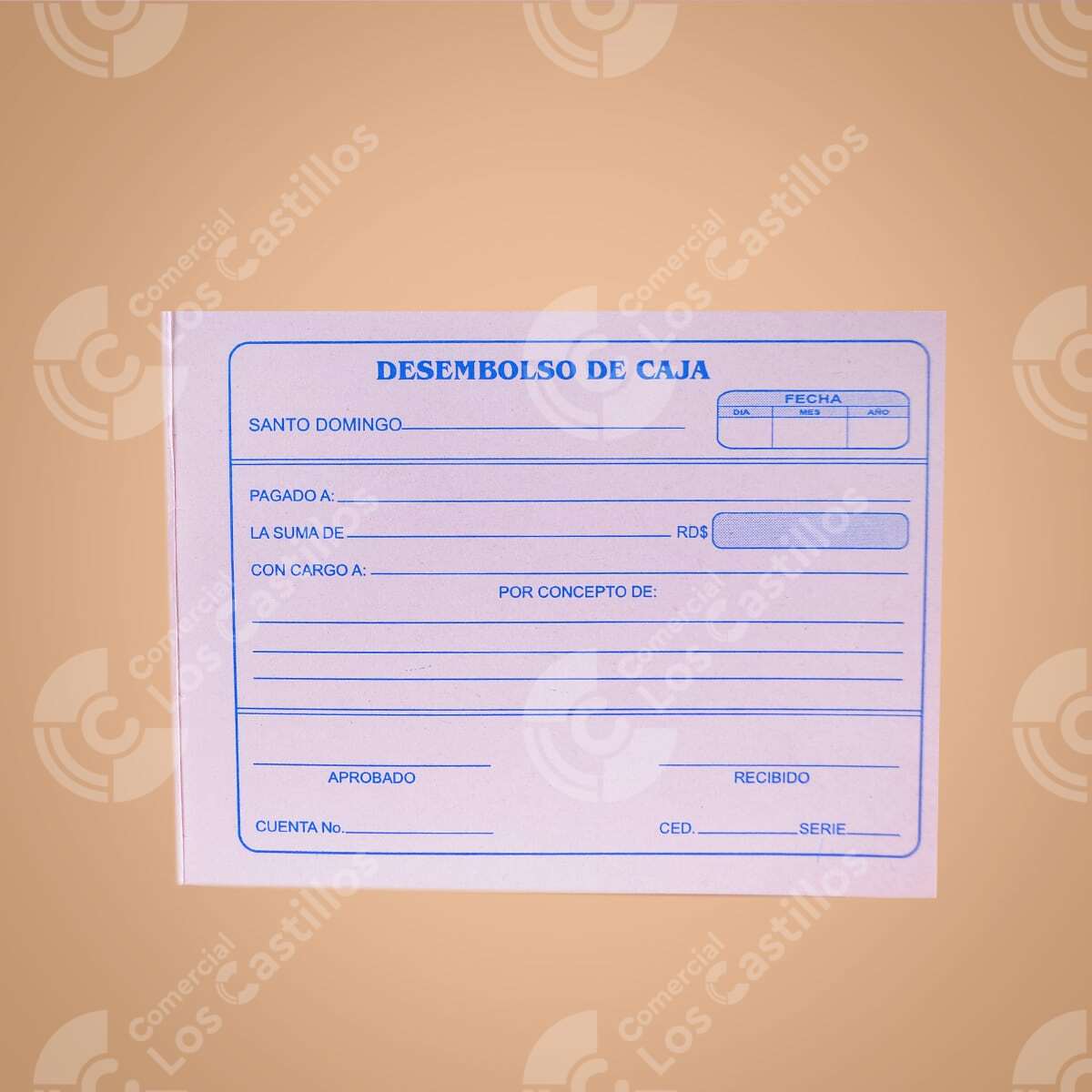 00215_0 Talonario Desembolso De Caja Chica - Comercial Los Castillos