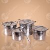 Juego De Ollas Acero Inoxidable 4 Piezas - Comercial Los Castillos