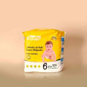 Sanfu Pañal - Protección Superior para Bebés Activos (14 uds, Talla 6)