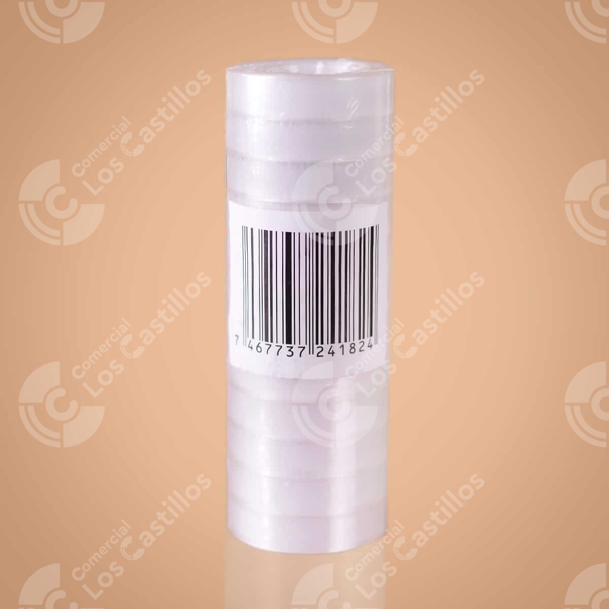 00329_0 Cinta Adhesiva Transparente Pequeña 12Uds - Comercial Los Castillos