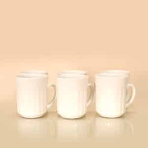 Tazas Blancas Set de 6