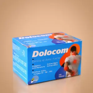 Dolocom Forte - Alivio del Dolor Fuerte (100 Tabletas)