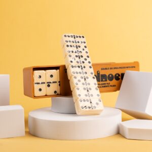 Dominoes Blanco Mp10 - Diversión para Reuniones (Set Completo)