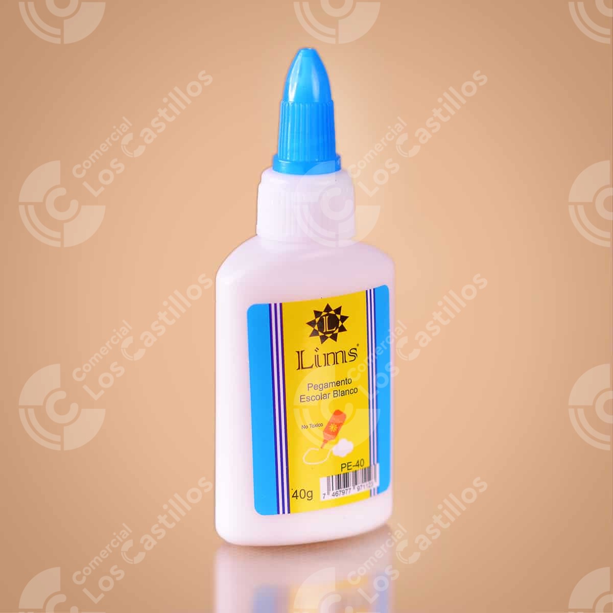 00557_0 Pegamento Escolar Blanco 40G - Comercial Los Castillos