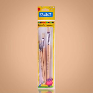 Set Pinceles Planos 4 Piezas N2-N12
