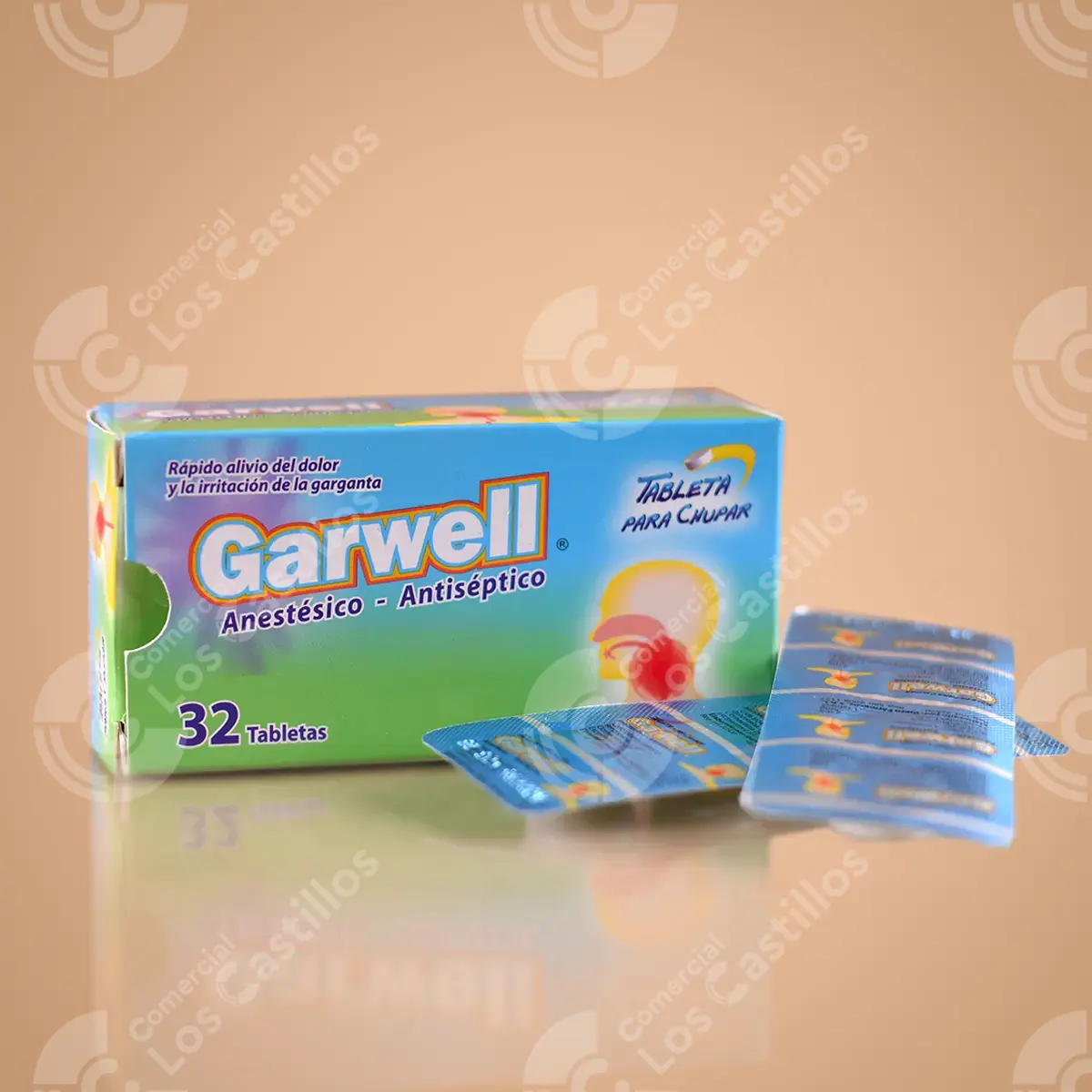 Garwell - Alivio bucofaríngeo (32 tabletas)
