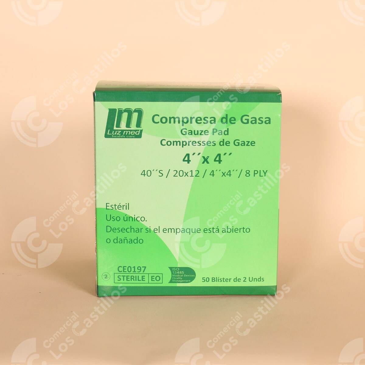 00640_0 Gasa 4X4 Blister - Esteril Y Conveniente - Comercial Los Castillos