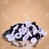 Gomas Para Cabello Negro/Blanco Paquete - Comercial Los Castillos
