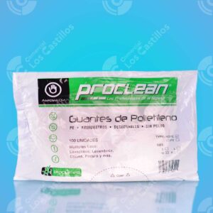 Guante de Polietileno - Higiene Alimentaria (100 Unidades)