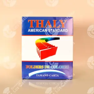 THALY Folders de Colores Tamaño Carta 100uds
