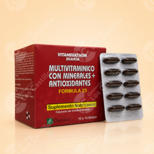 Multivitaminico - Apoyo Nutricional (100 Unidades) 2 Multivitaminico - Apoyo Nutricional (100 Unidades) - Comercial Los Castillos