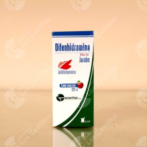 Difenhidramina Jarabe - Alivio de Alergias (Sabor Manzana 120ml)