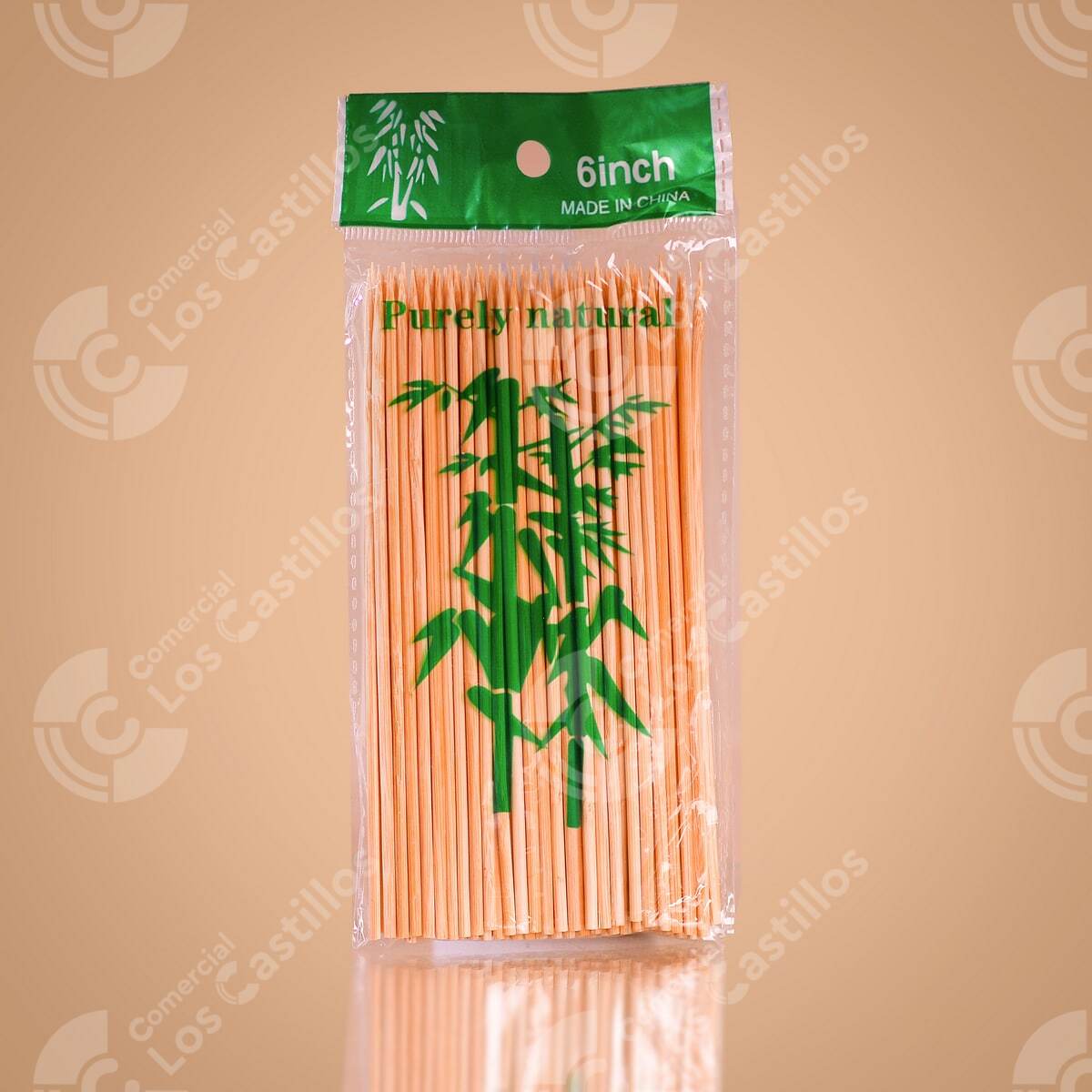 00936_0 Palito De Hot Dog N6 - Madera Resistente (6 Pulgadas) - Comercial Los Castillos