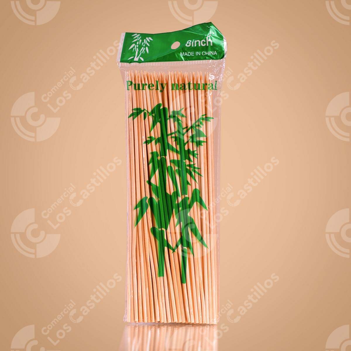 00937_0 Palito De Hot Dog N8 - Agarre Firme (8 Pulgadas) - Comercial Los Castillos