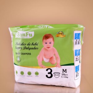 Sanfu Pañal - Protección Superior para Bebés Activos (18 Uds No.3)