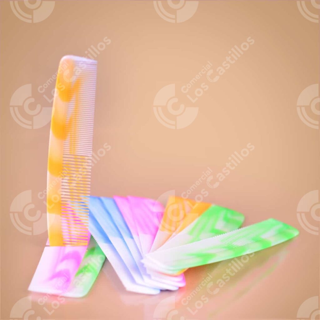 00997_0 Peine Grande Plástico Colores Variados - Comercial Los Castillos
