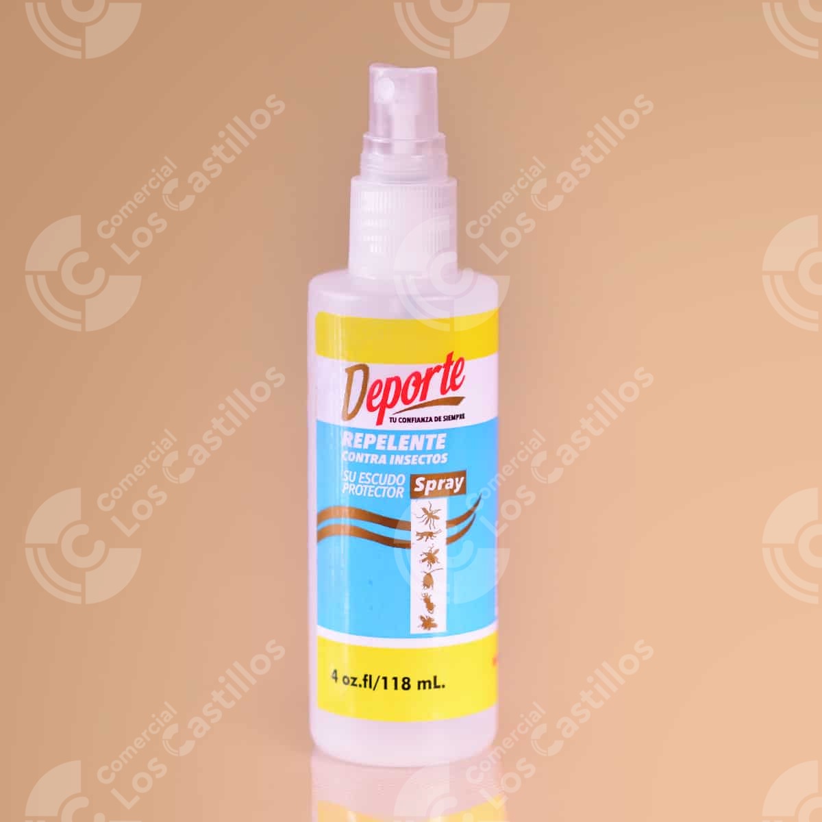 01080_0 Repelente Deporte Spray 4Oz - Comercial Los Castillos
