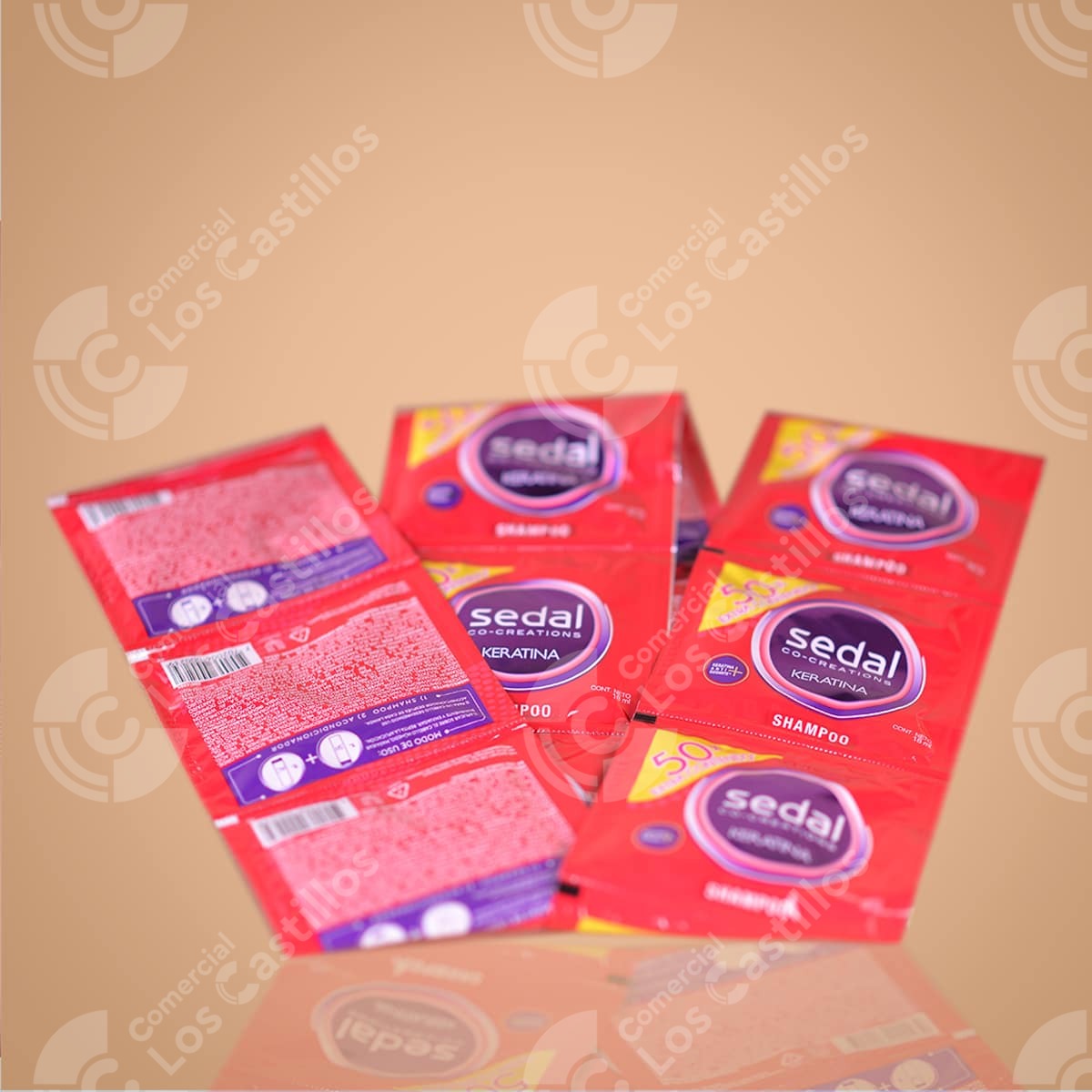01144_0 Shampoo Sobres Keratina 24 Unidades - Comercial Los Castillos