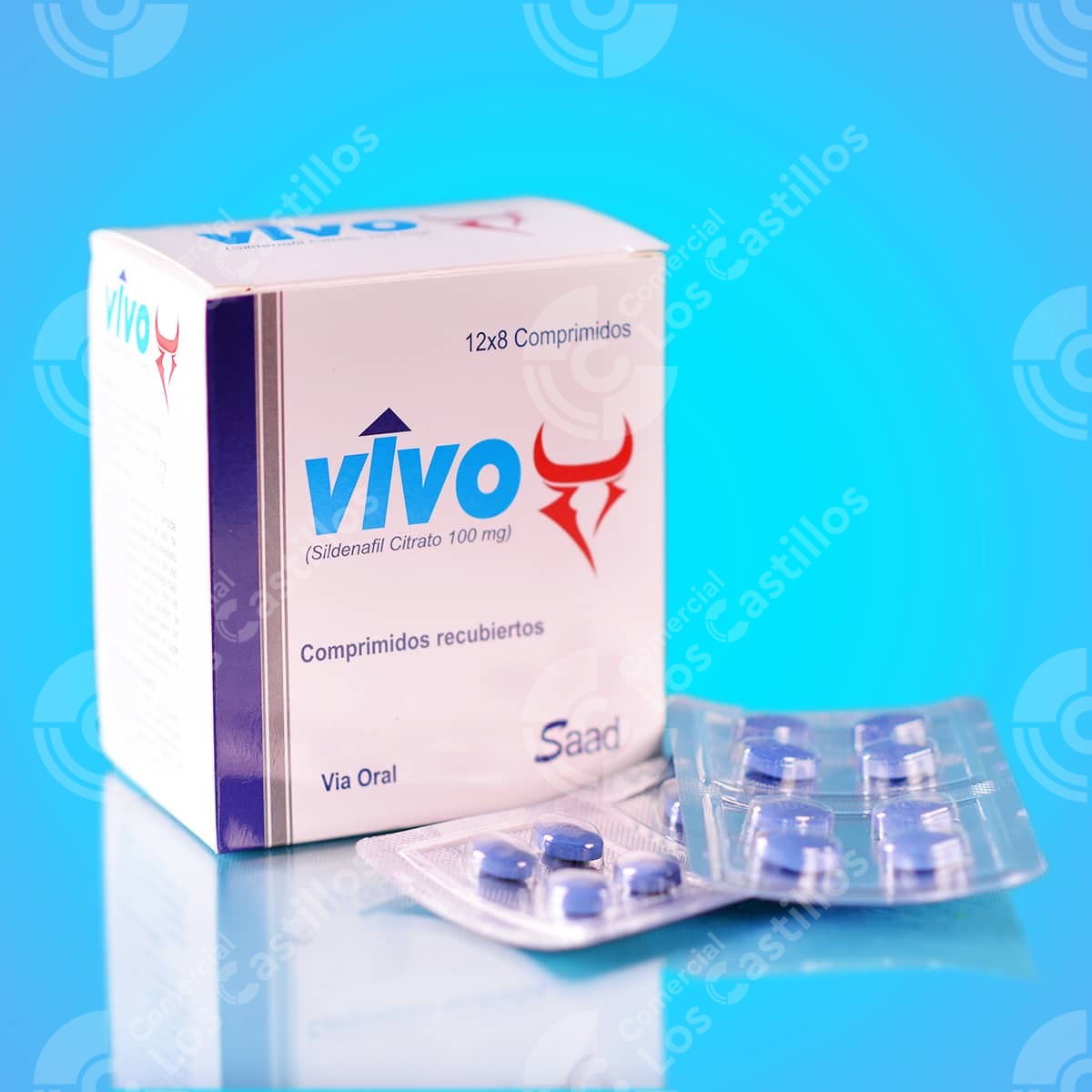 01152_0 Sildenafil Vivo - Ayuda A Mejorar La Función Eréctil (96 Tab) - Comercial Los Castillos