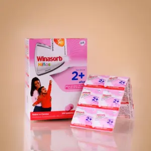 Winasorb Niños - Alivio de Fiebre y Dolor (100 Tabletas)